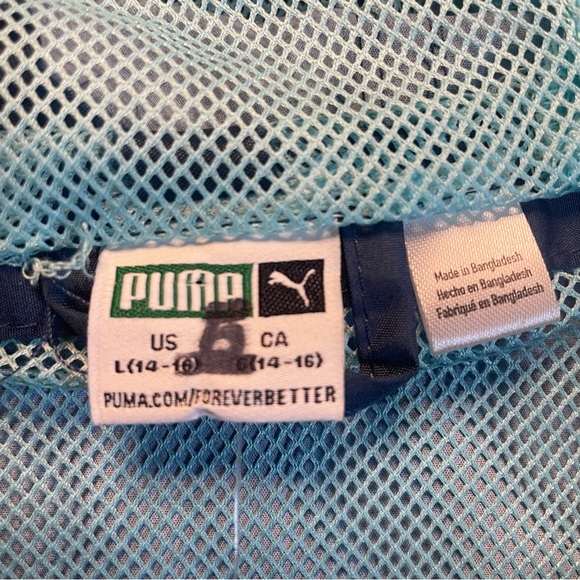 NWT PUMA MULTI COLOR WINDBREAKER L 14-16 - Picture 3 of 7